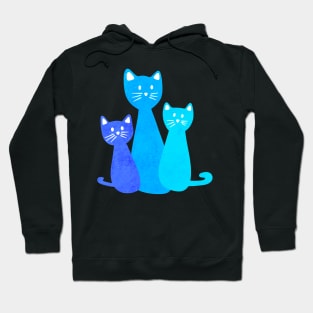 Blue Cats Hoodie